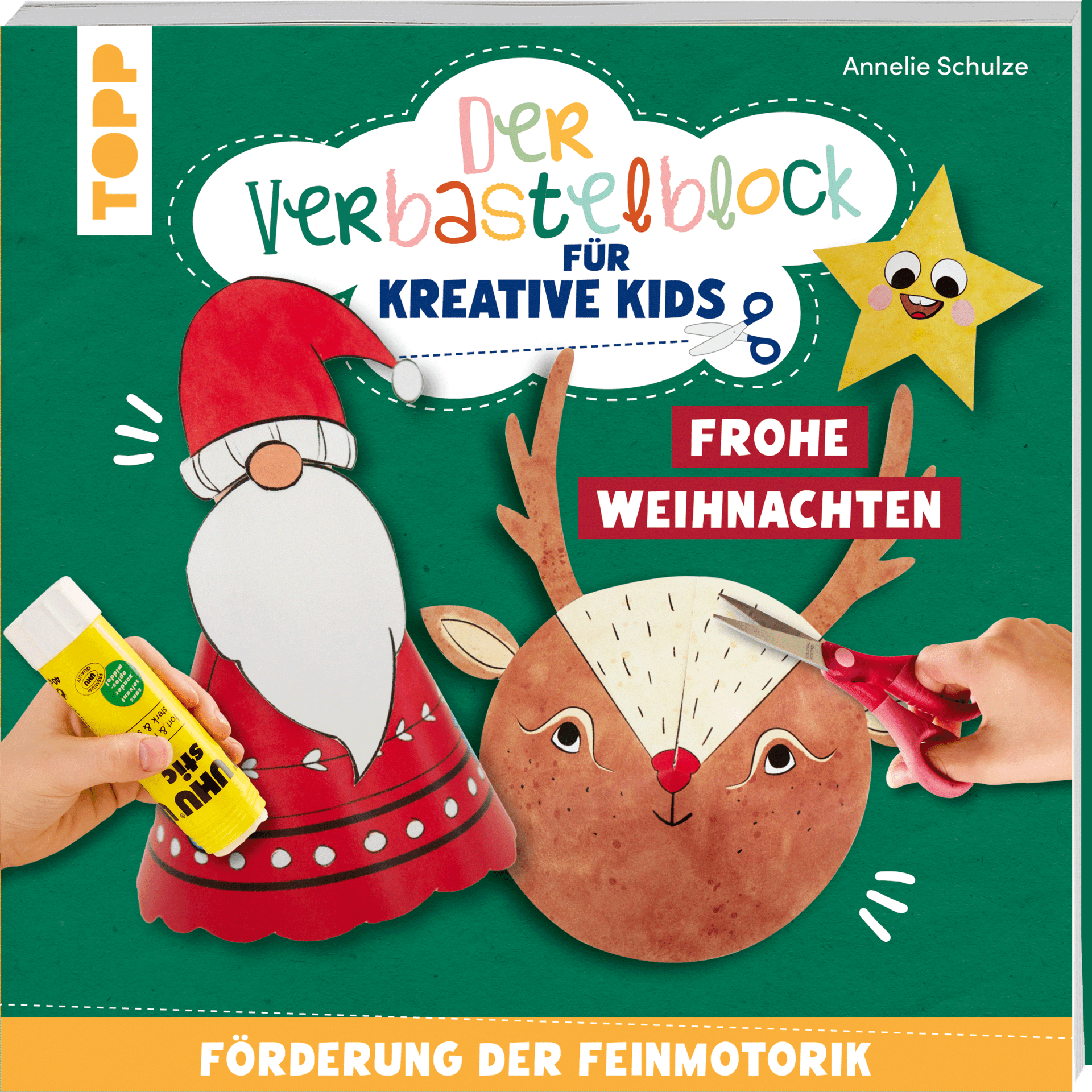 Verbastelblock für kreative Kids - Frohe Weihnachten TOPP Verlag - malmichmunt.com