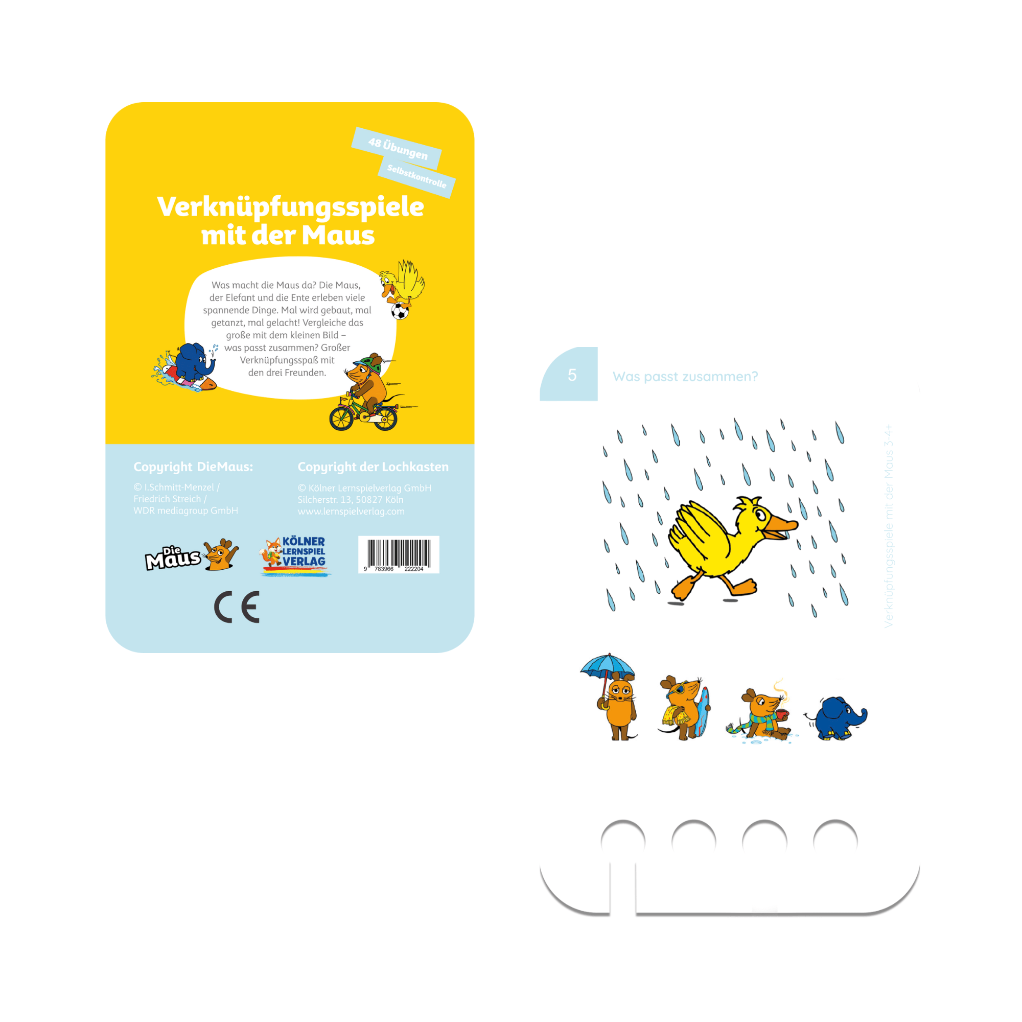 Verknüpfungsspiele mit der Maus 3 - 4+ - Übungen für den Lochkasten Lernspielverlag - malmichmunt.com