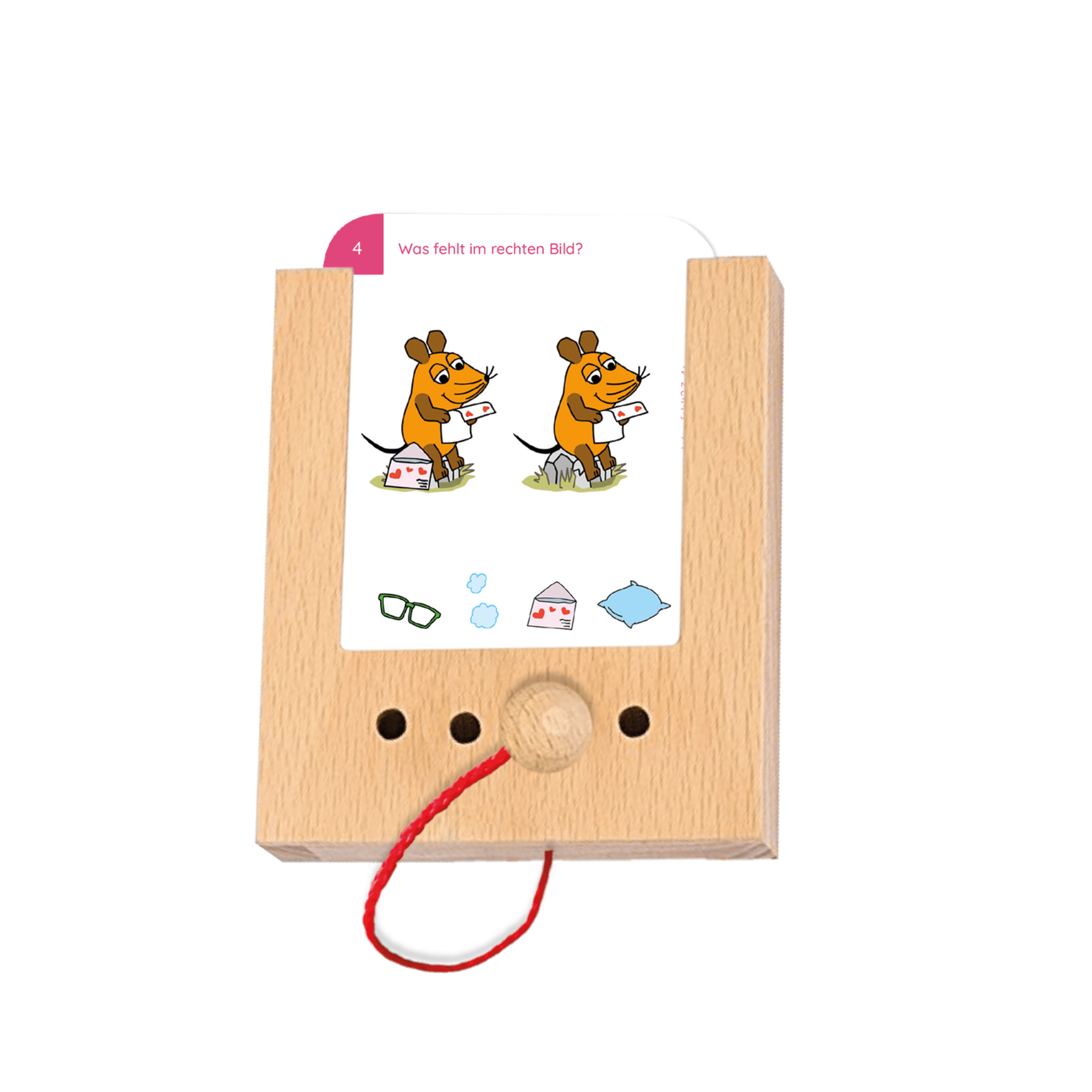 Was fehlt? mit der Maus 3 - 4+ - Übungen für den Lochkasten Lernspielverlag - malmichmunt.com