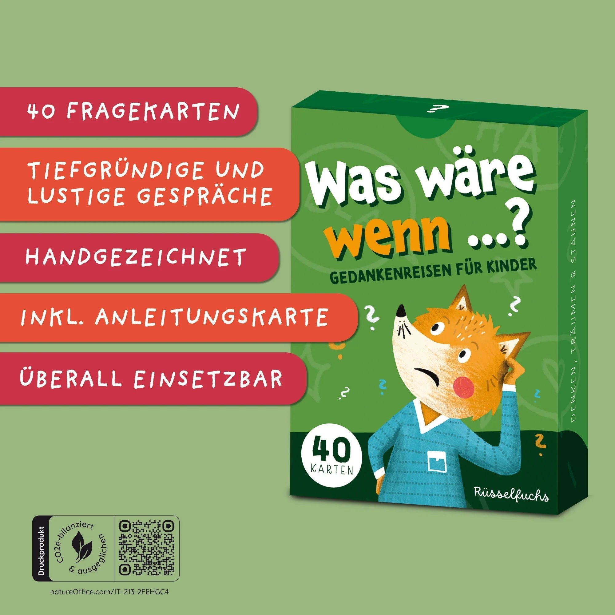 Was wäre wenn …? – Kartenspiel für Kinder Rüsselfuchs - malmichmunt.com