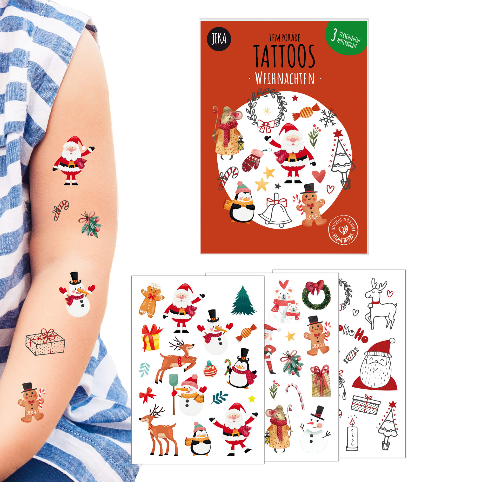 Weihnachten Kindertattoos Jeka - malmichmunt.com