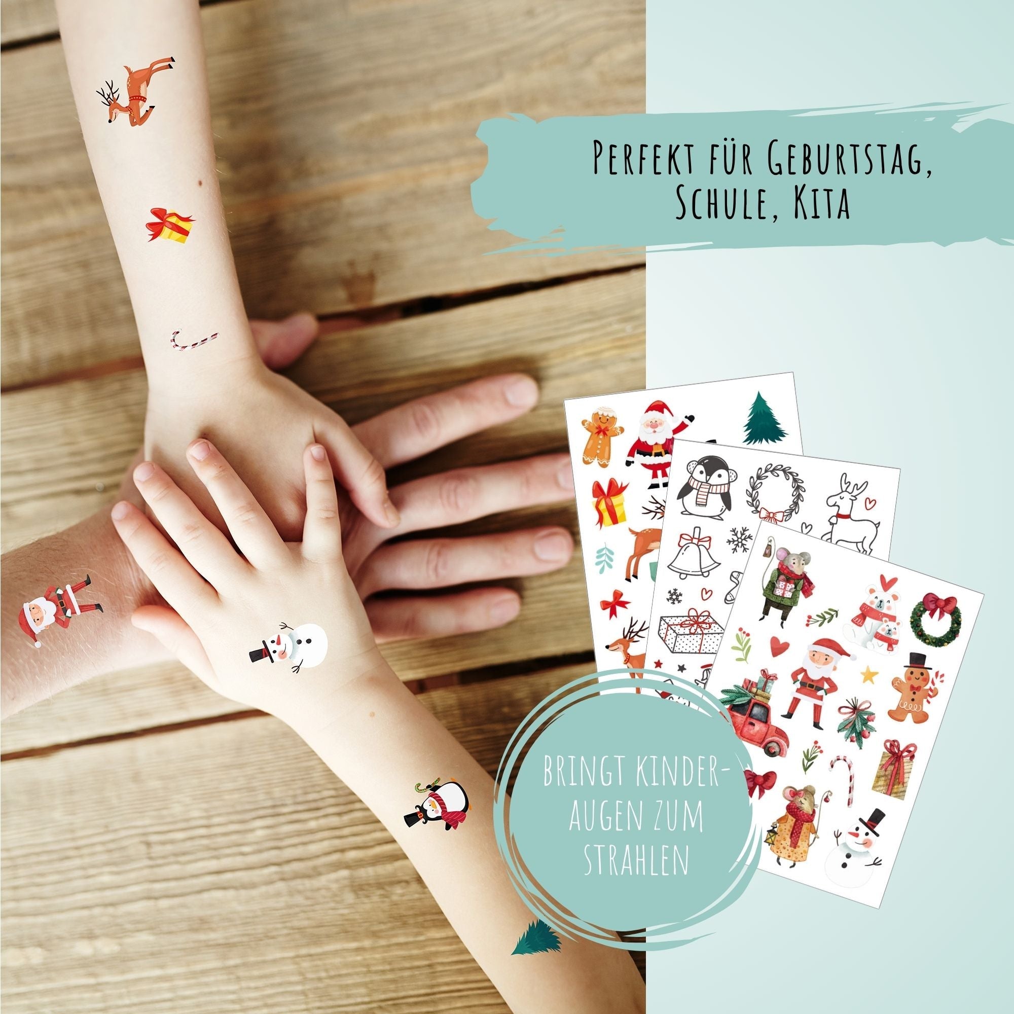Weihnachten Kindertattoos Jeka - malmichmunt.com