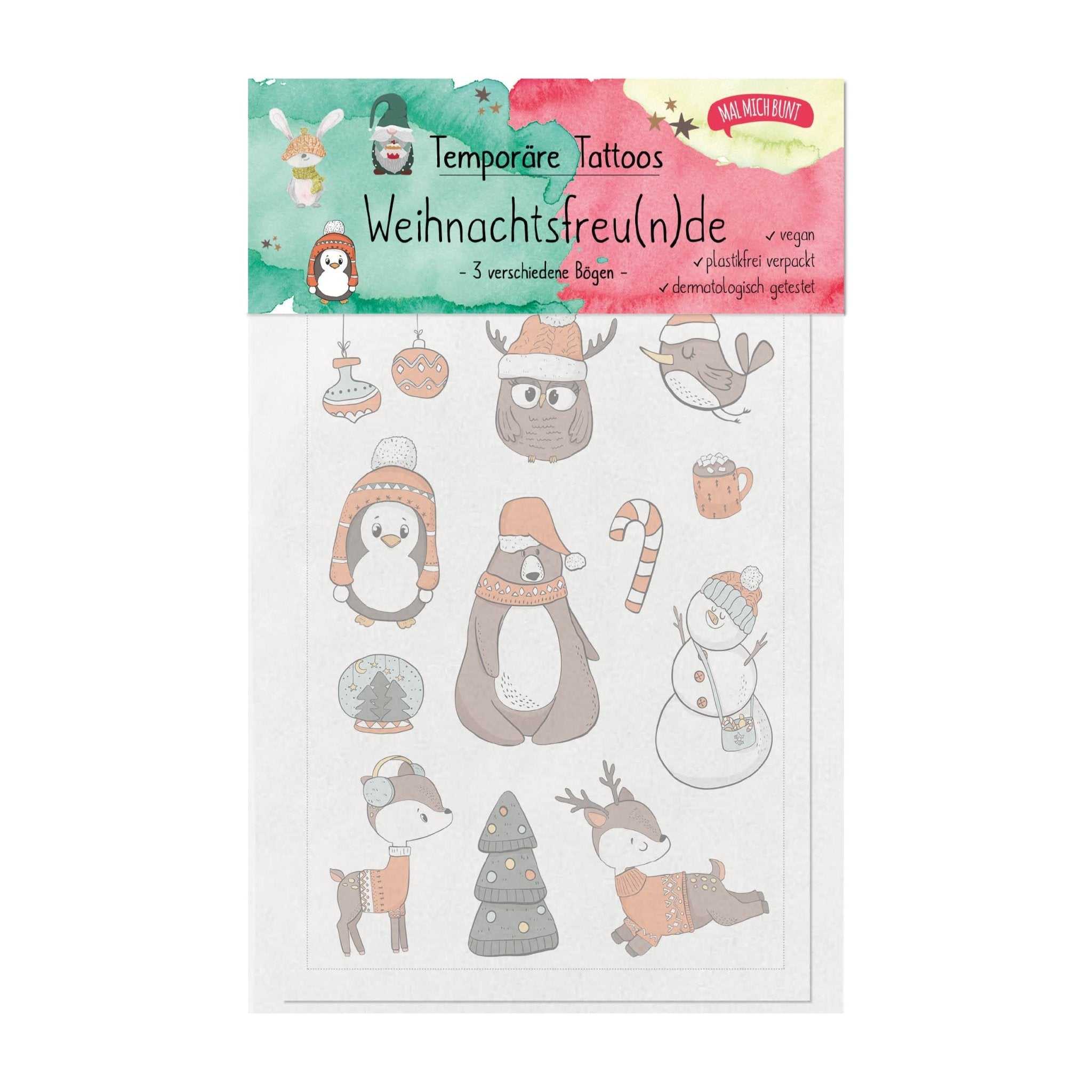 Weihnachten Kindertattoos Jeka - malmichmunt.com
