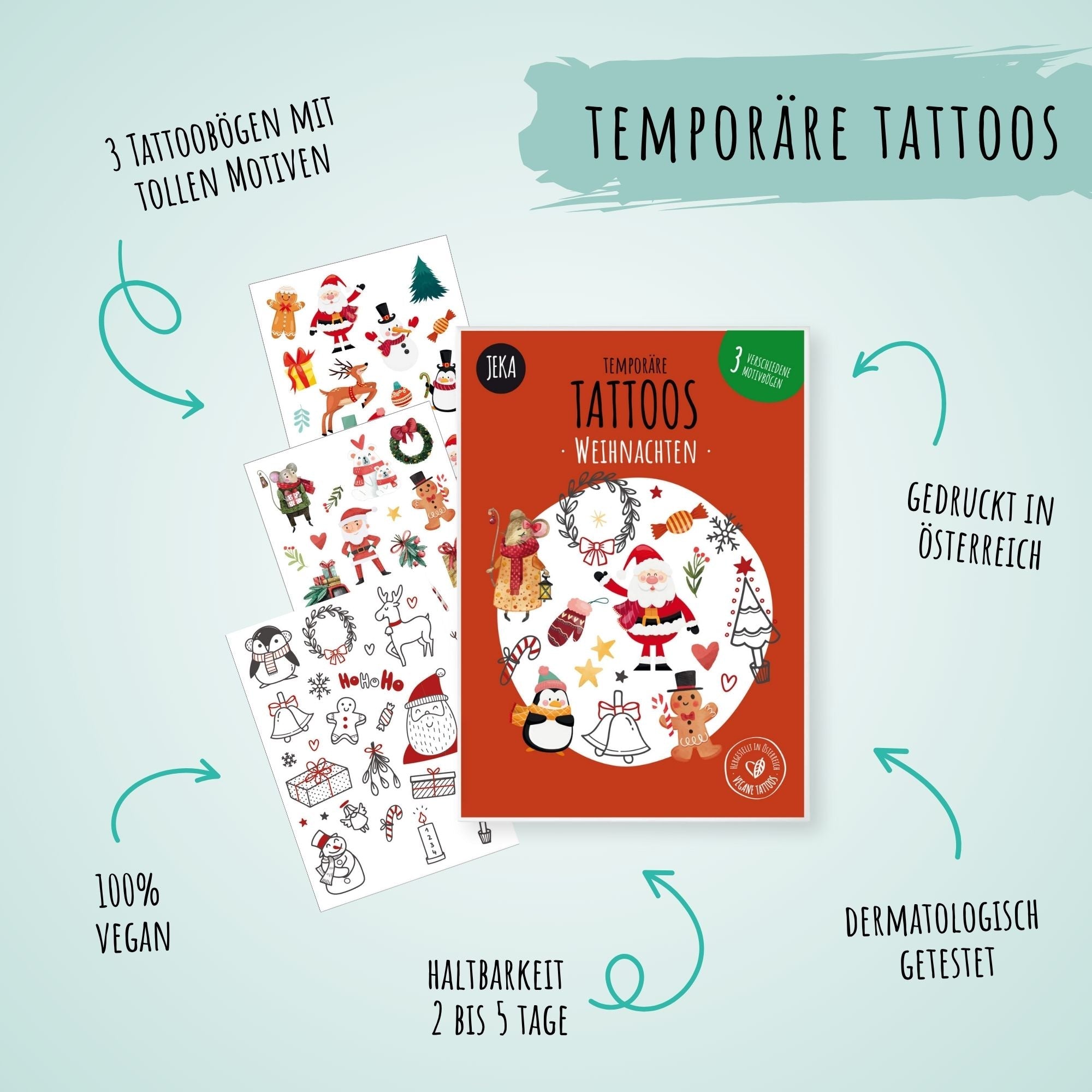 Weihnachten Kindertattoos Jeka - malmichmunt.com