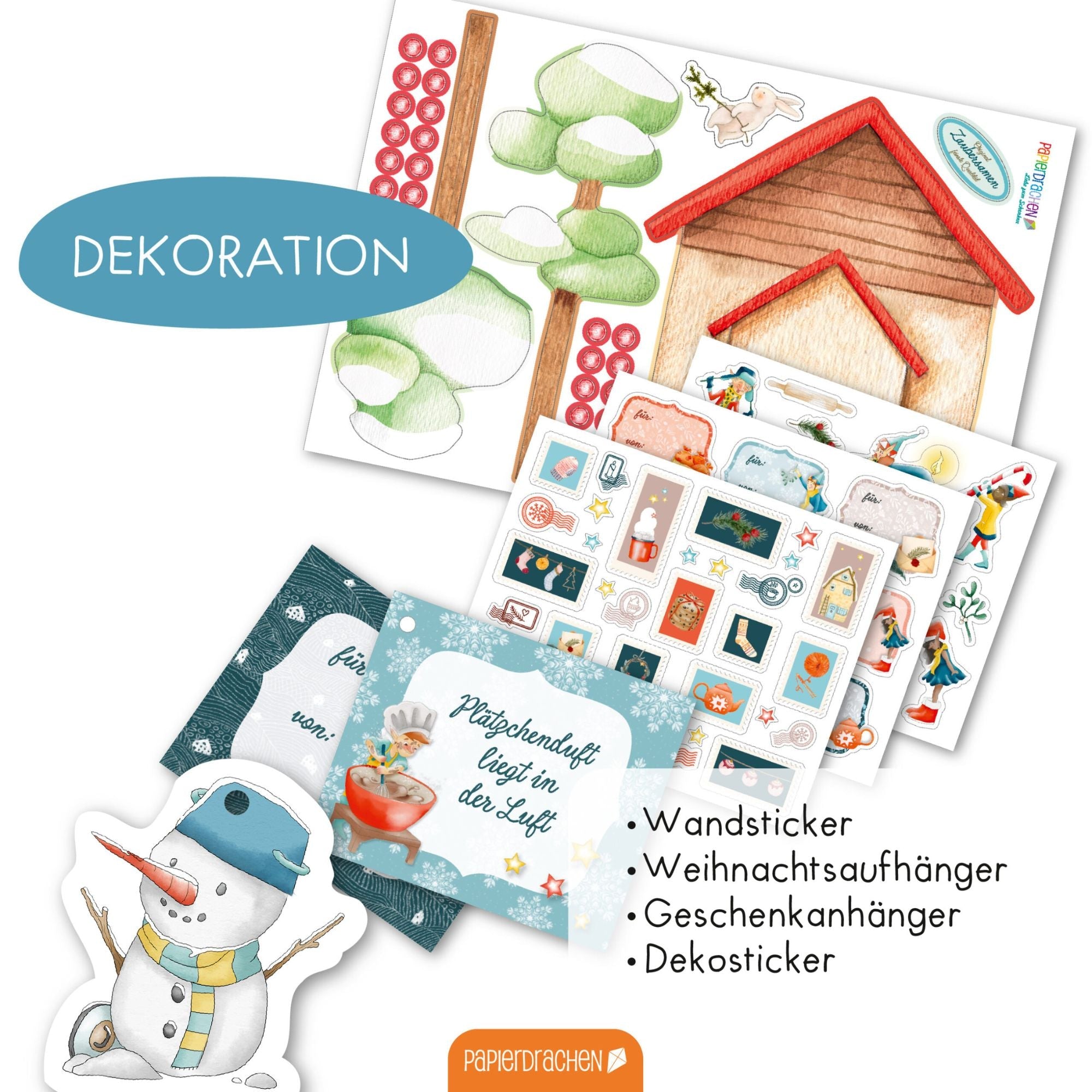 Wichtel - Set zum Advent Papierdrachen - malmichmunt.com