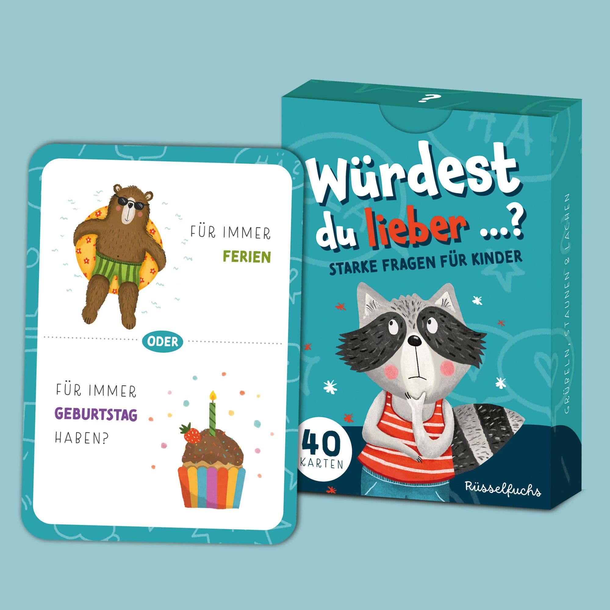 Würdest du lieber …? – Kartenspiel für Kinder Rüsselfuchs - malmichmunt.com