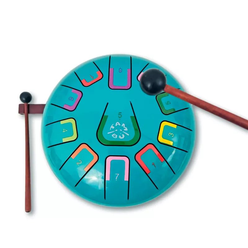 Zungentrommel Tambu Steel Drum - Under the sea (Matt Turquoise) JuegaConmigo - malmichmunt.com
