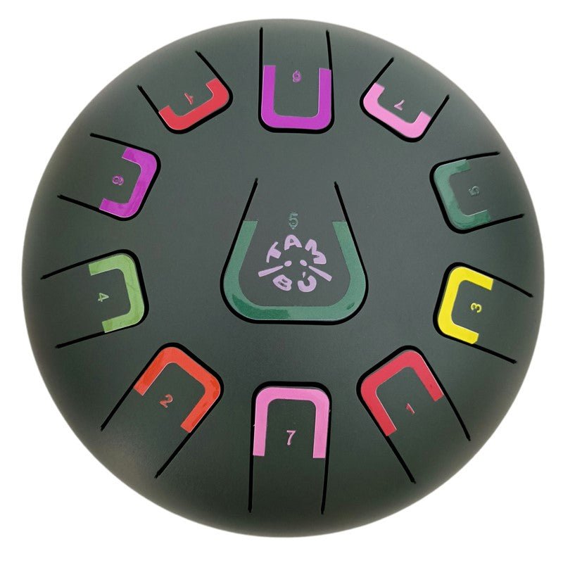 Zungentrommel Tambu Steel Drum - Wild Jungle (Jungle Green) JuegaConmigo - malmichmunt.com