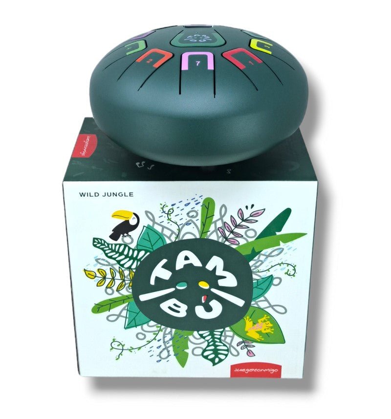 Zungentrommel Tambu Steel Drum - Wild Jungle (Jungle Green) JuegaConmigo - malmichmunt.com